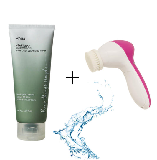 Facial Bundle - Cleansing device + Heart Leaf Cleanser